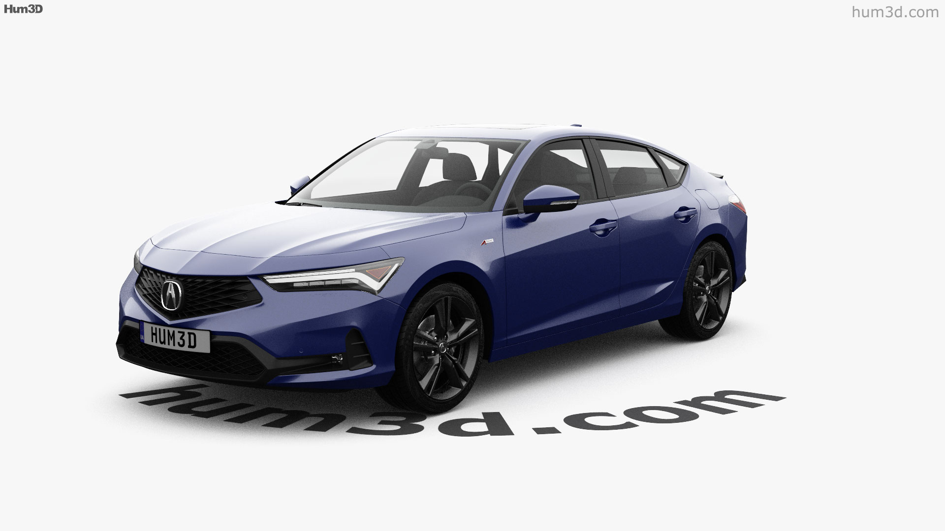 360 view of Acura Integra A-Spec 2022 3D model - Hum3D store