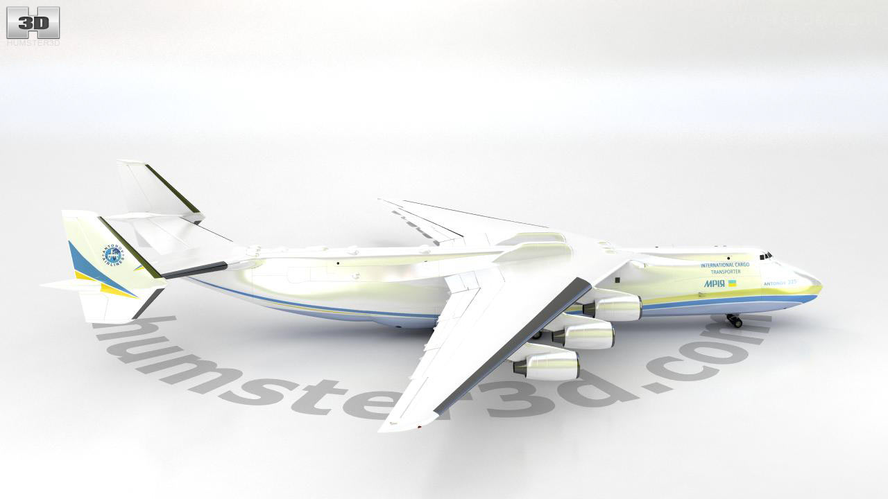 Antonov AN 225 Mriya Airplane 3D Model | Lupon.gov.ph