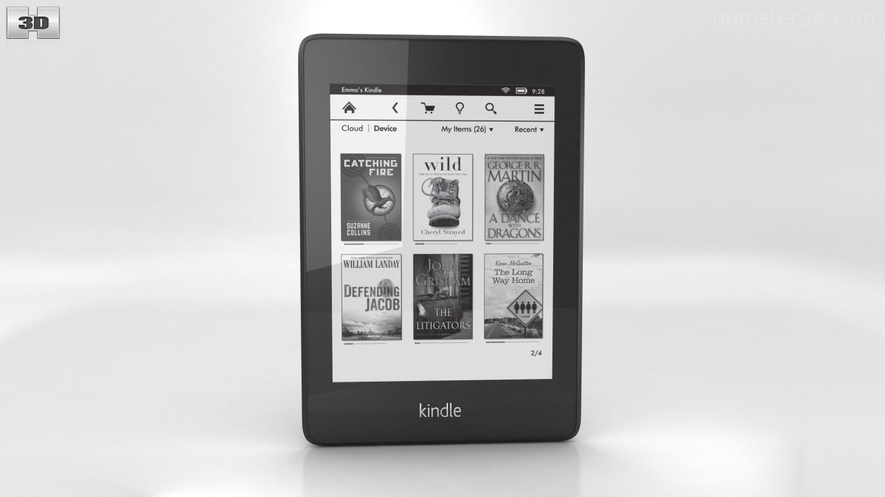 360 view of Amazon Kindle Paperwhite 3D model Hum3D store