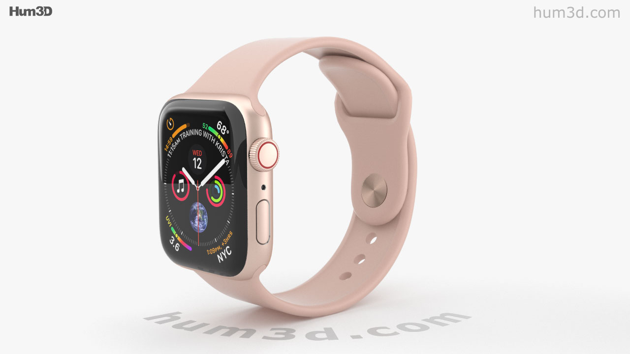 apple watch series 4 40mm gold aluminum case with pink sand sport band