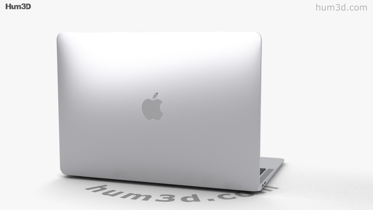 360 view of Apple MacBook Air (2020) Silver 3D model - Hum3D store