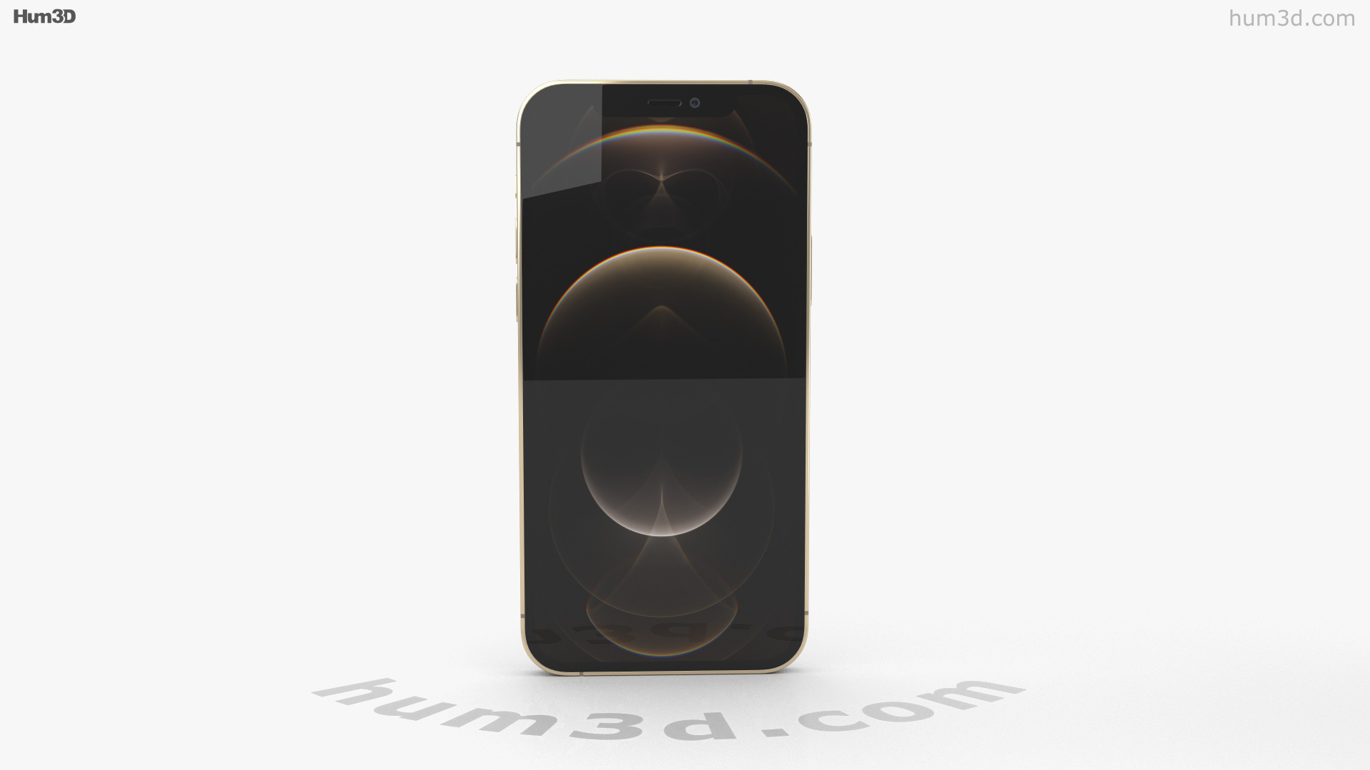 360 View Of Apple Iphone 12 Pro Gold 3d Model Hum3d Store 360 View Of Apple Iphone 12 Pro Gold 3d Model Hum3d Store