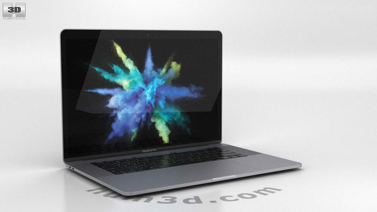 360 View Of Apple Macbook Pro 15 Inch 16 Space Gray 3d Model Hum3d Store