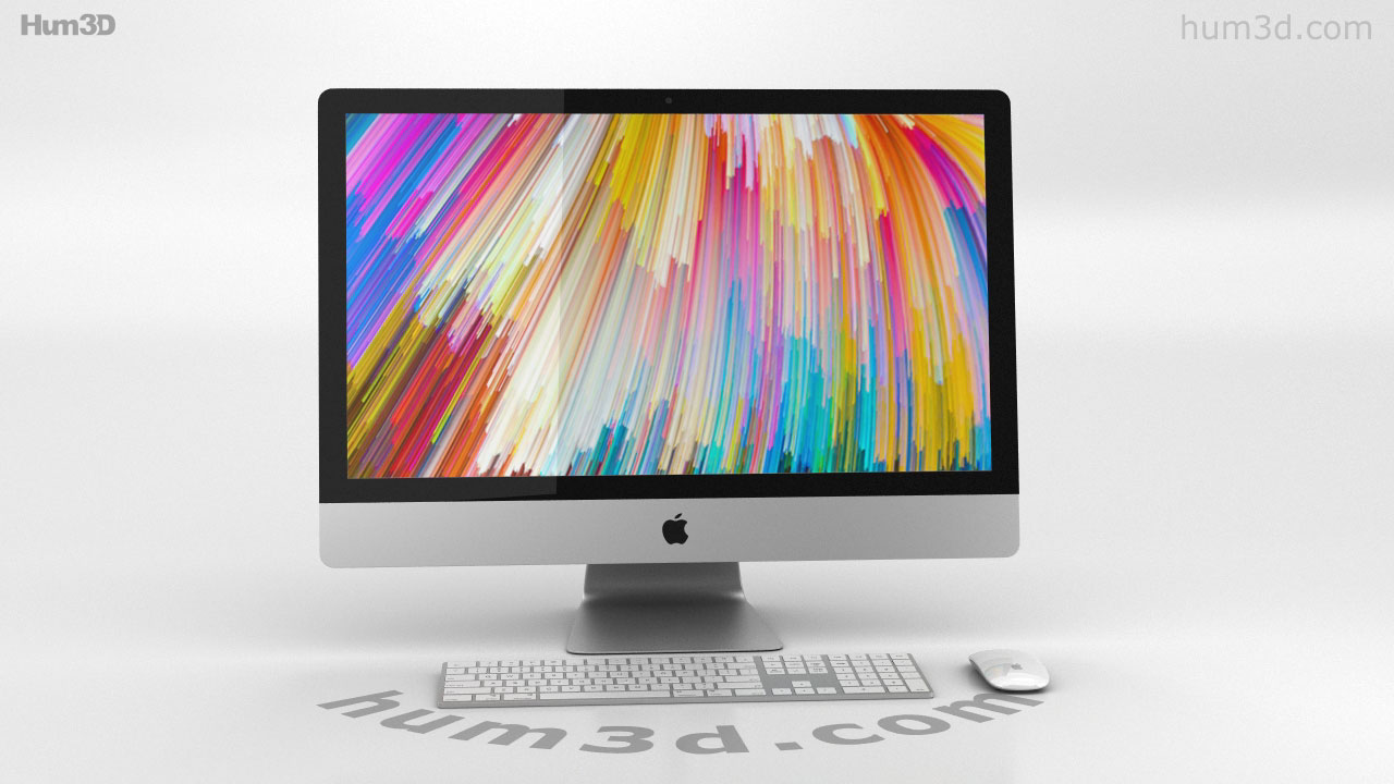 360 view of Apple iMac 27inch (2017) 3D model Hum3D store