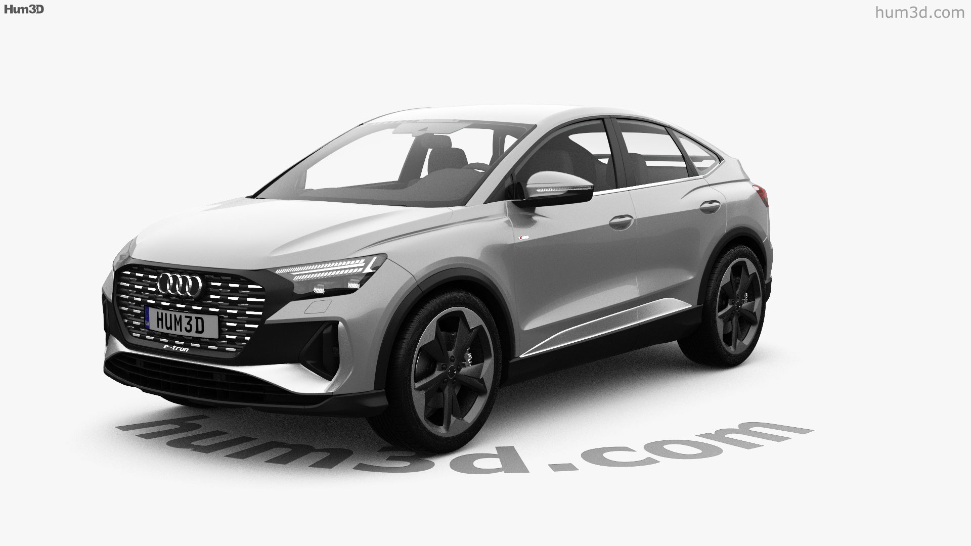 Vista 360 del modelo 3D de Audi Q4 etron Sportback Sline 2021