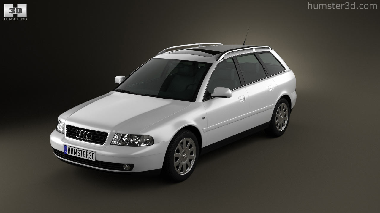 360 view of Audi A4 Avant 2001 3D model - Hum3D store