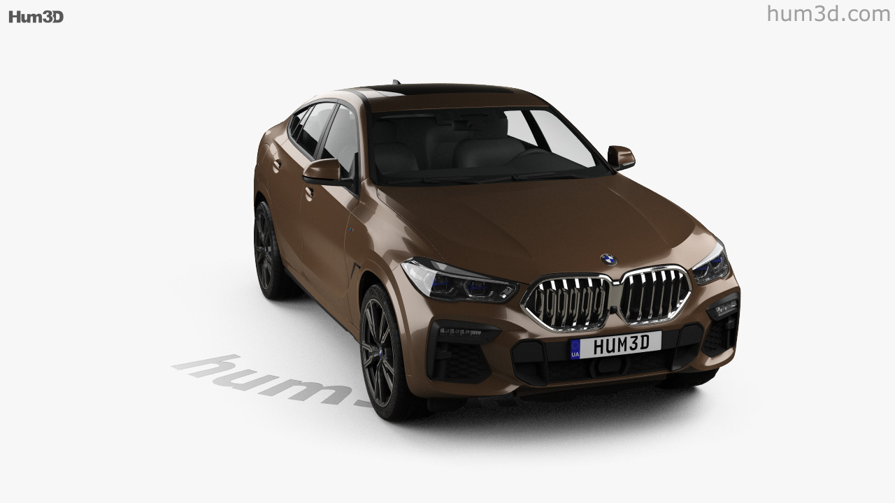 360 View Of Bmw X6 M Sport 2020 3d Model Hum3d Store