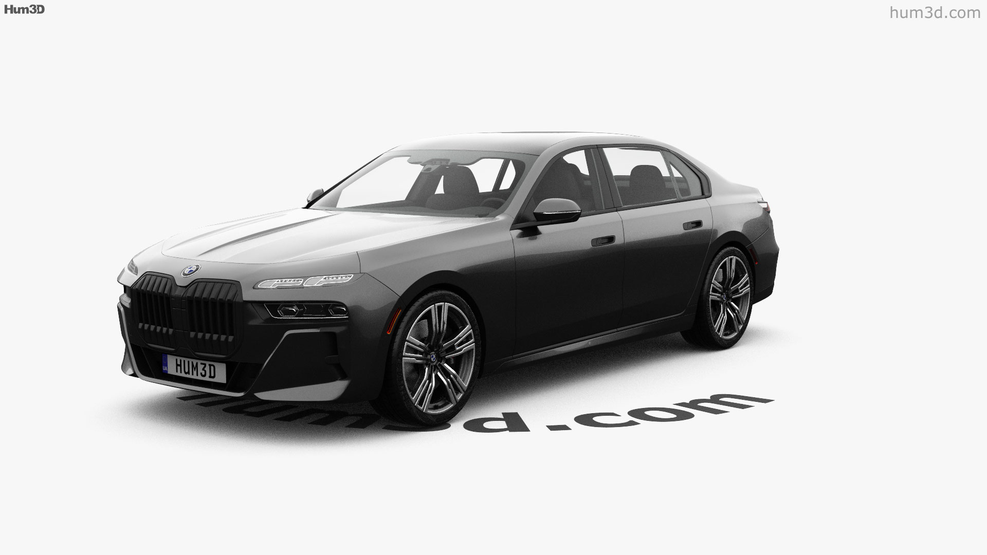 360 view of bmw 7 series m sport us spec 2023 3d model hum3d store