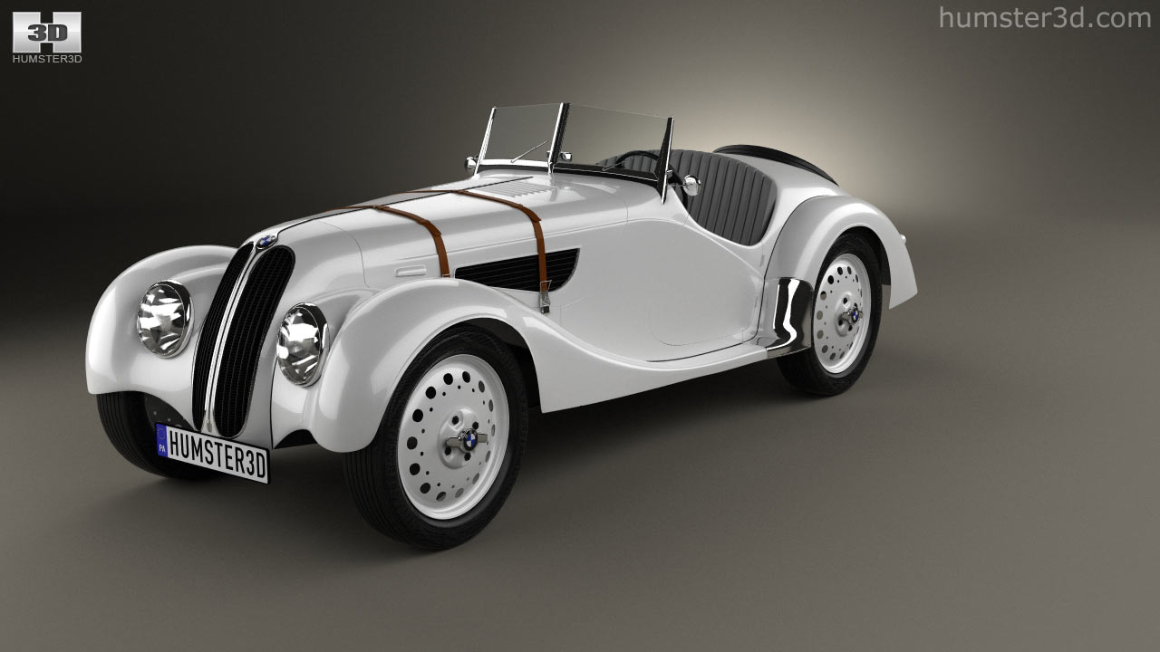 360 view of BMW 328 1936 3D model - Hum3D store