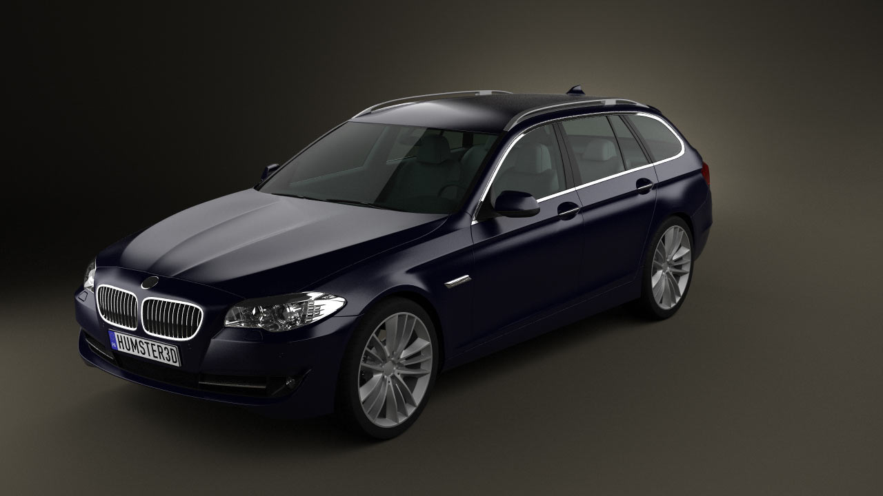 voorstel Goed Bijwonen 360 view of BMW 5 series touring 2011 3D model - Hum3D store