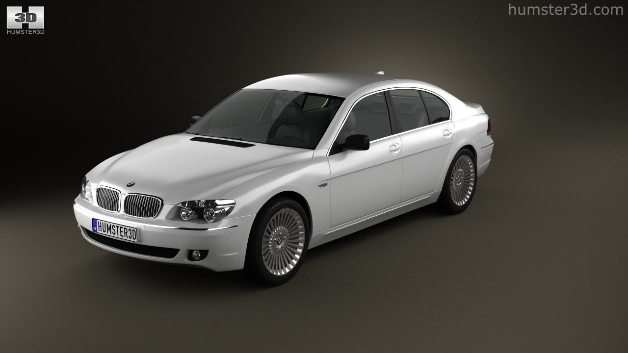 360 View Of Bmw 7 Series E65 2008 3d Model Hum3d Store 