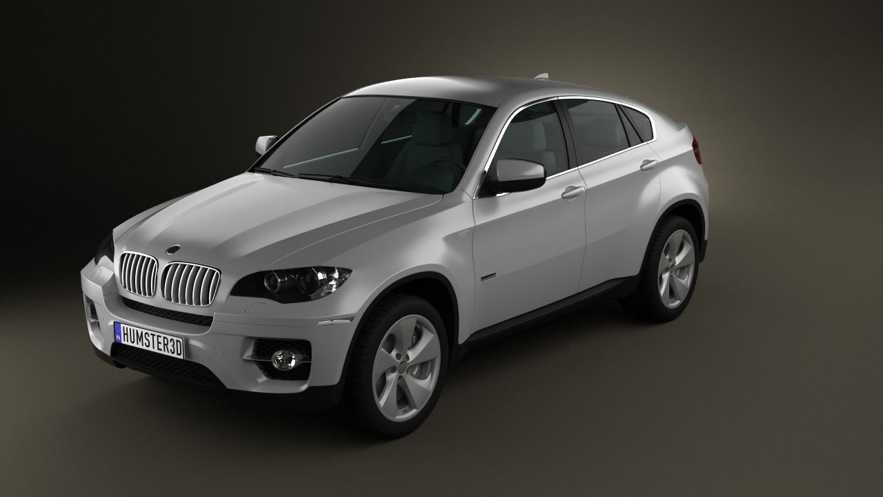 360 view of BMW X6 2011 3D model - Hum3D store