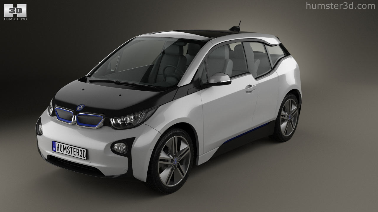 360 view of BMW i3 2017 3D model - Hum3D store