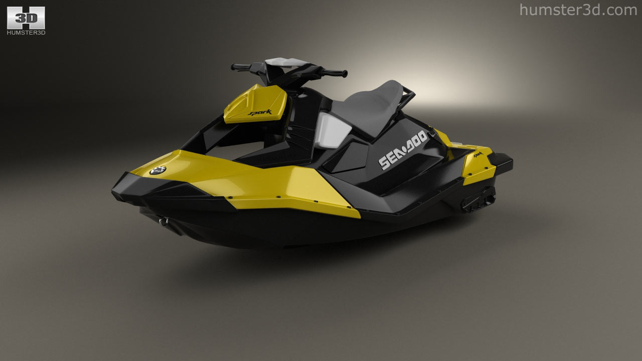 360 view of BRP SeaDoo Spark 2013 3D model Hum3D store