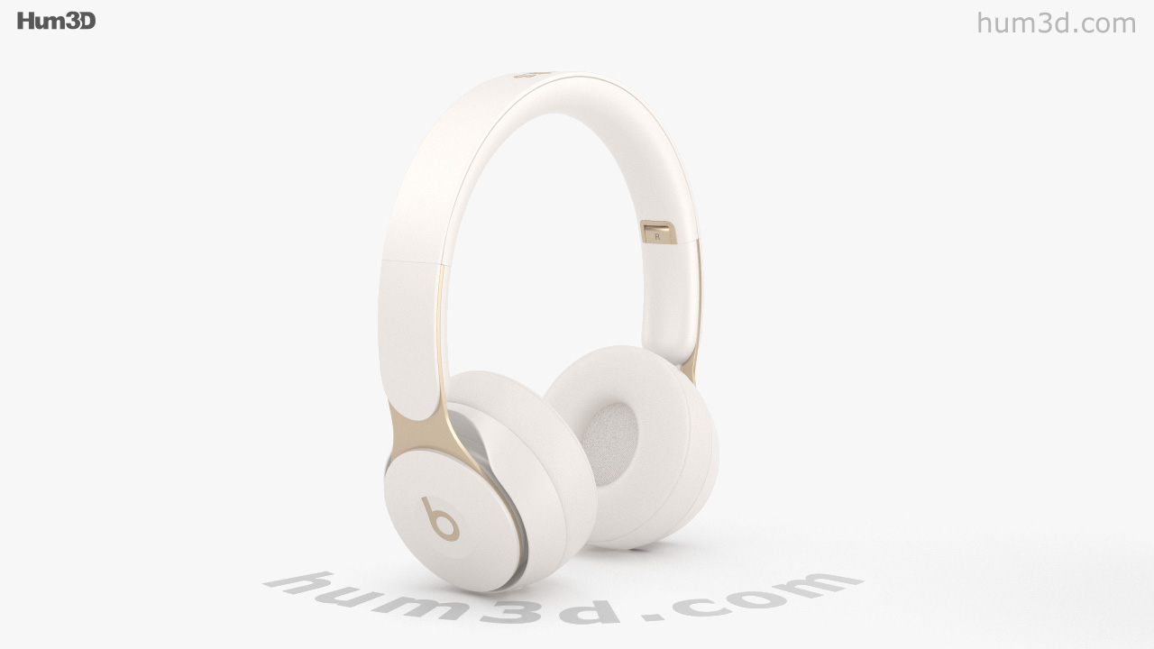 Beats Solo Pro Ivory 3D model - Hum3D 
