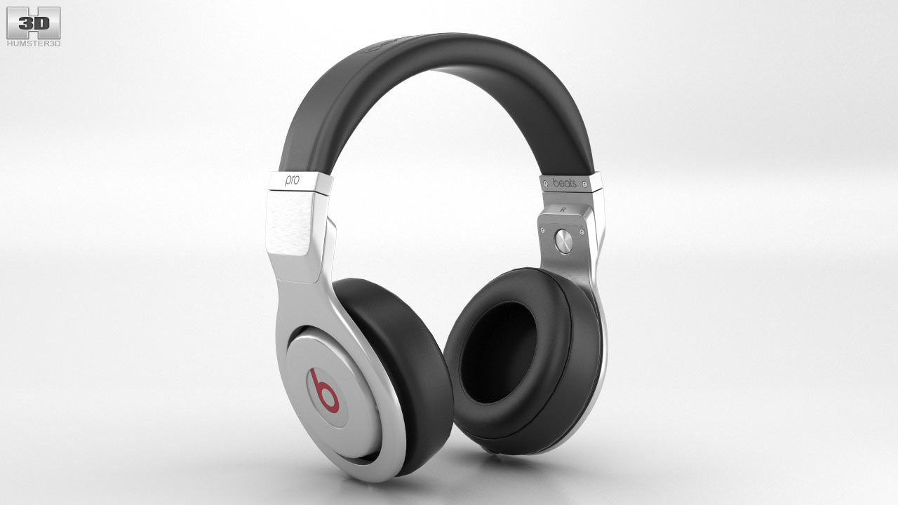 360 view of Beats Pro Over-Ear Headphones Infinite Black 3D model - Hum3D  store