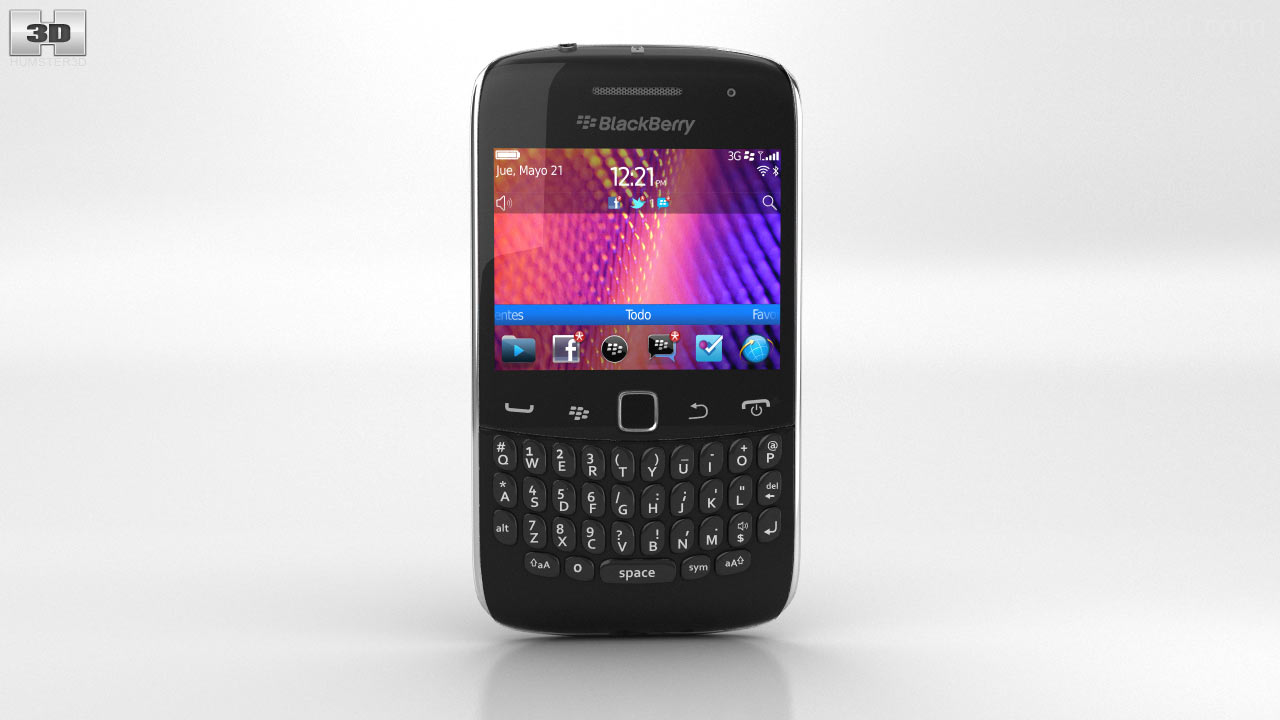 360 view of BlackBerry Curve 9360 3D model Hum3D store 360 view of BlackBerry Curve 9360 3D model Hum3D store