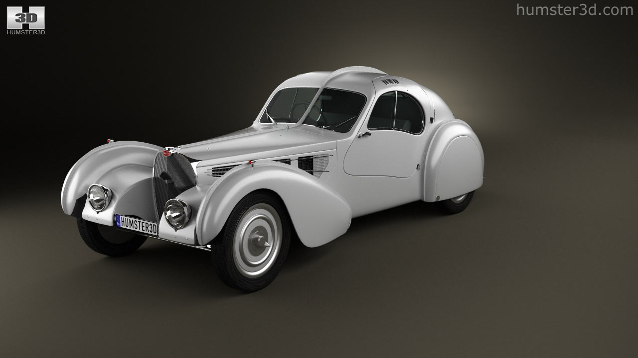 360 View Of Bugatti Type 57sc Atlantic 1936 3d Model Hum3d Store 7805