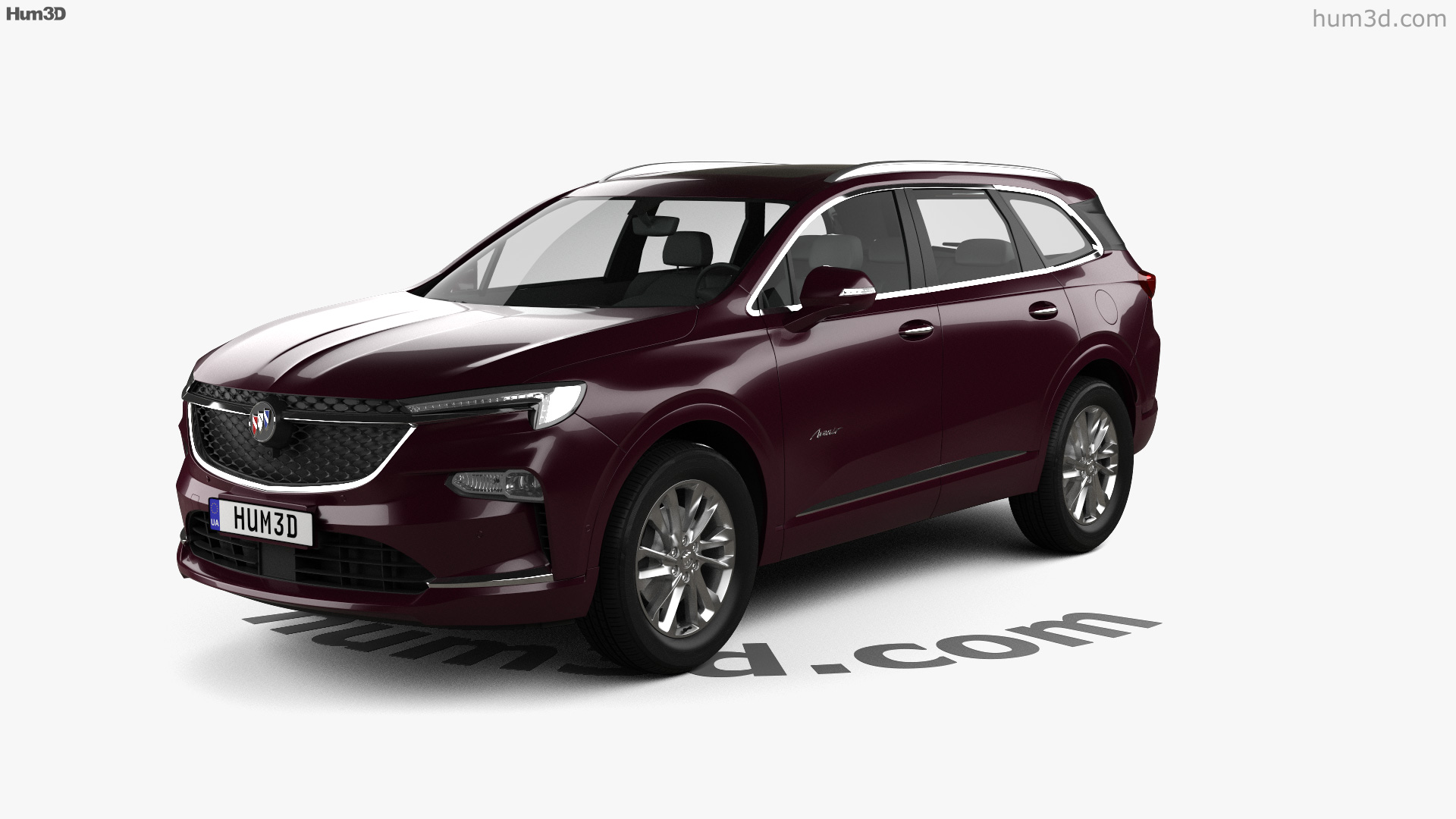 360 view of Buick Enclave Avenir CN-spec 2022 3D model - Hum3D store