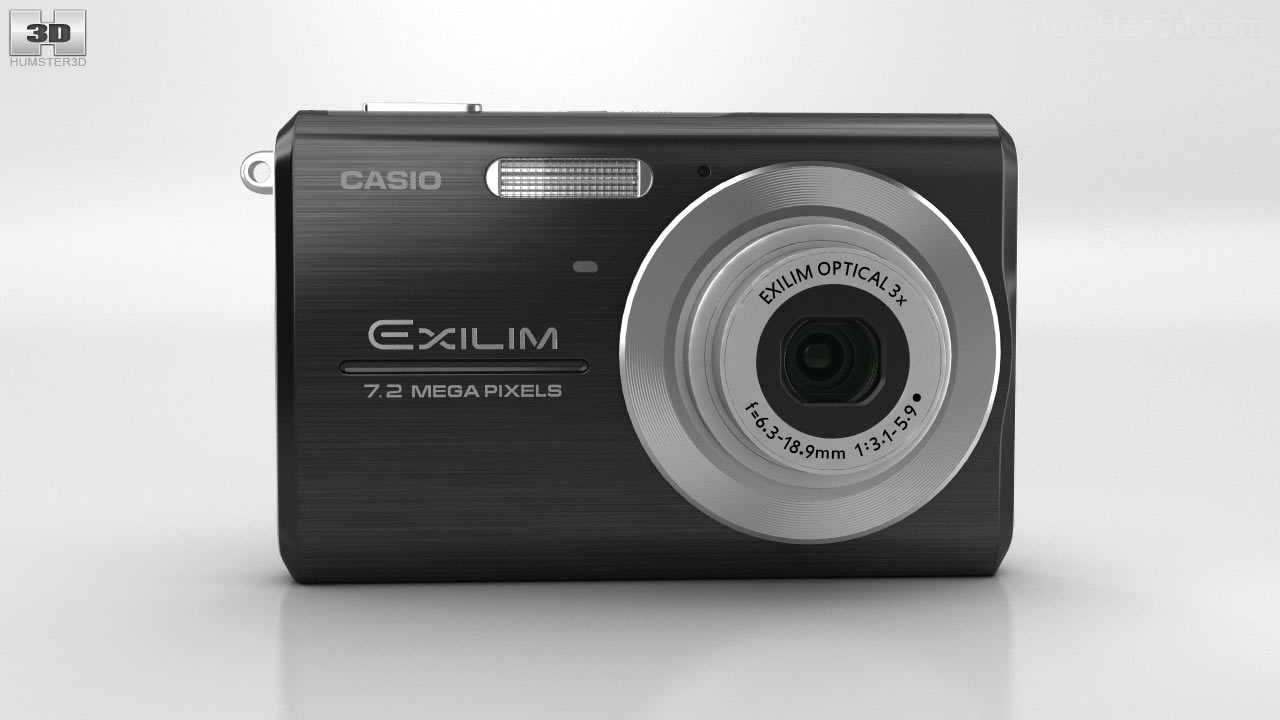 Casio Exilim EXZ75 Black 360도 3D 모델 Hum3D