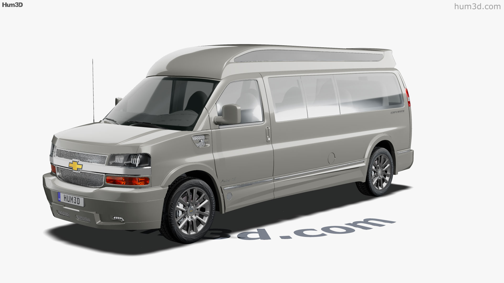 Chevrolet Express Explorer Limited SE LWB 2022 3D модель - Круговой ...