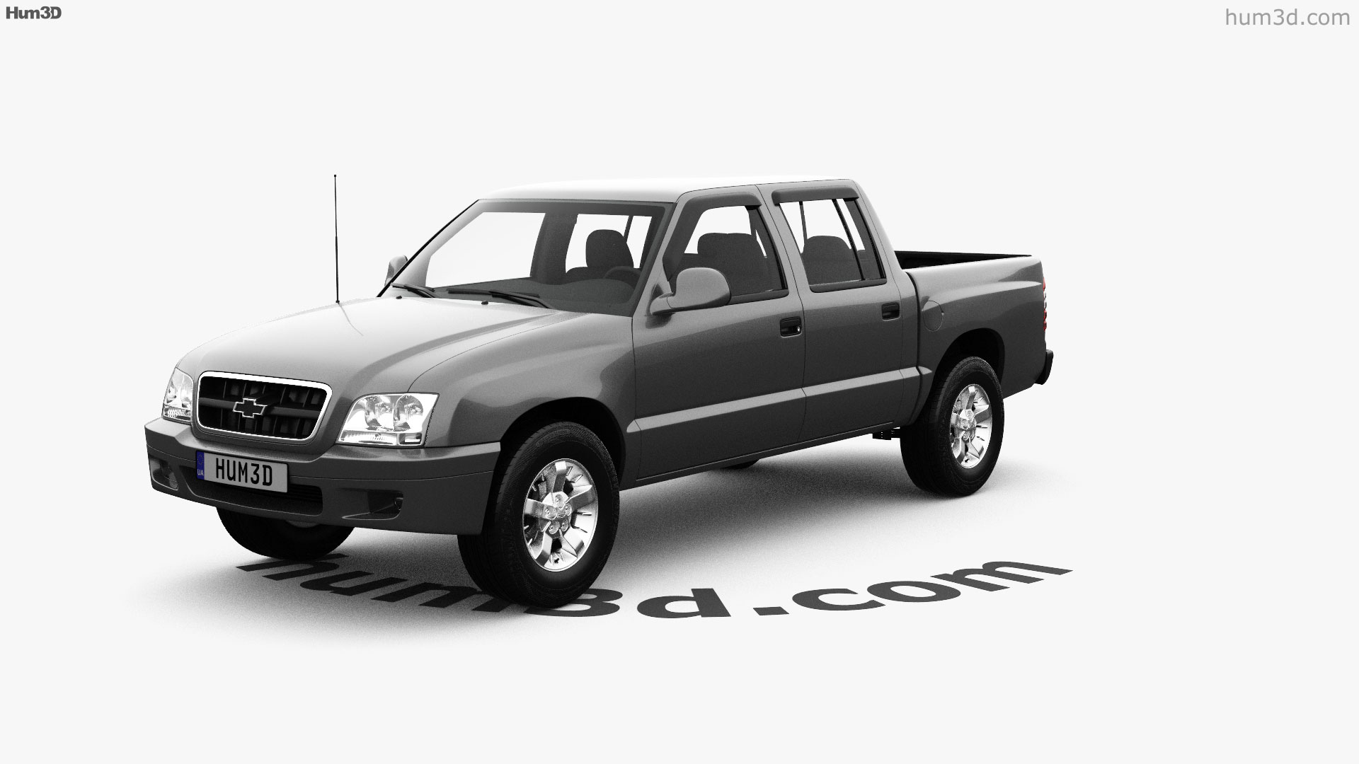 Vue 360 degr s de chevrolet s10 crew cab 2006 mod le 3d hum3d magasin