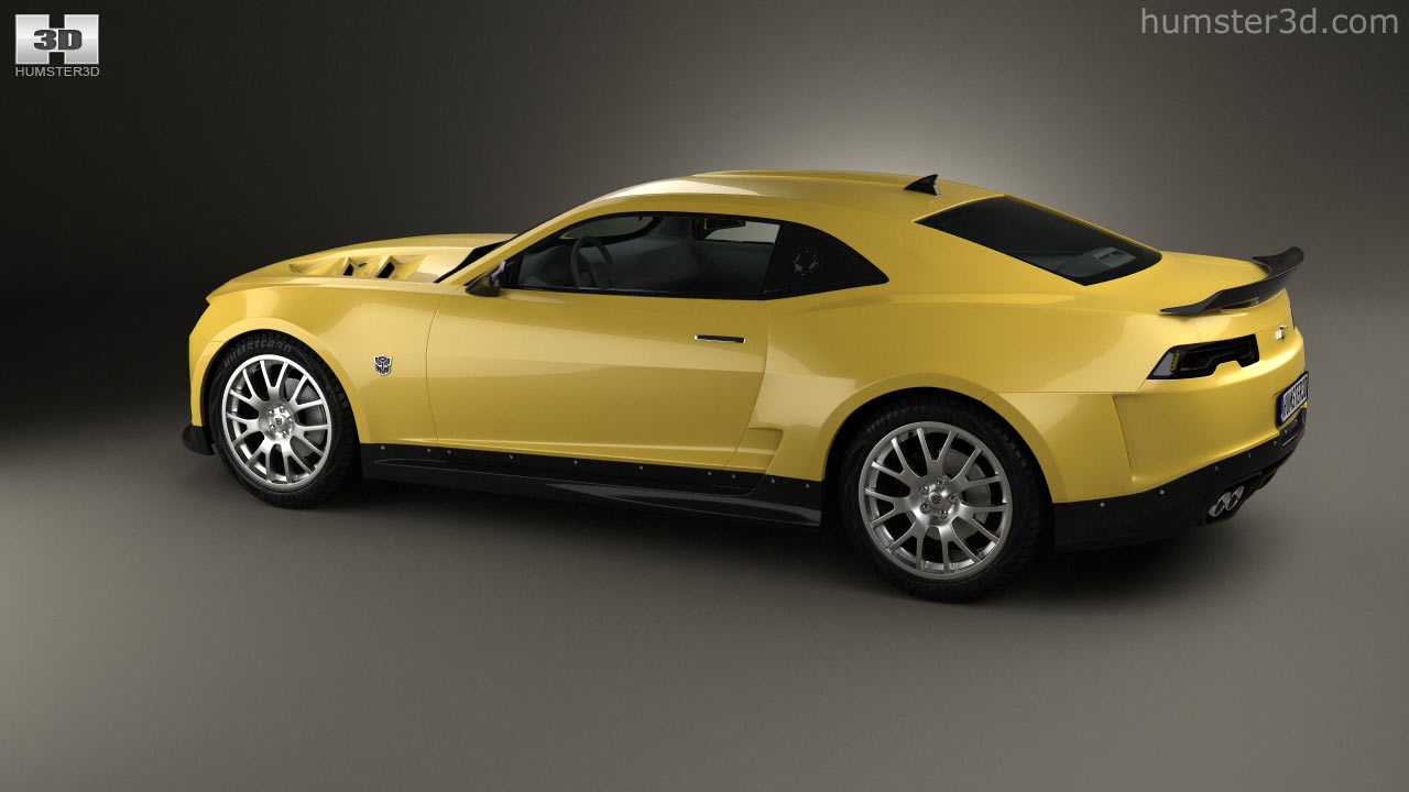 360 view of Chevrolet Camaro Bumblebee 2014 3D model - Hum3D store