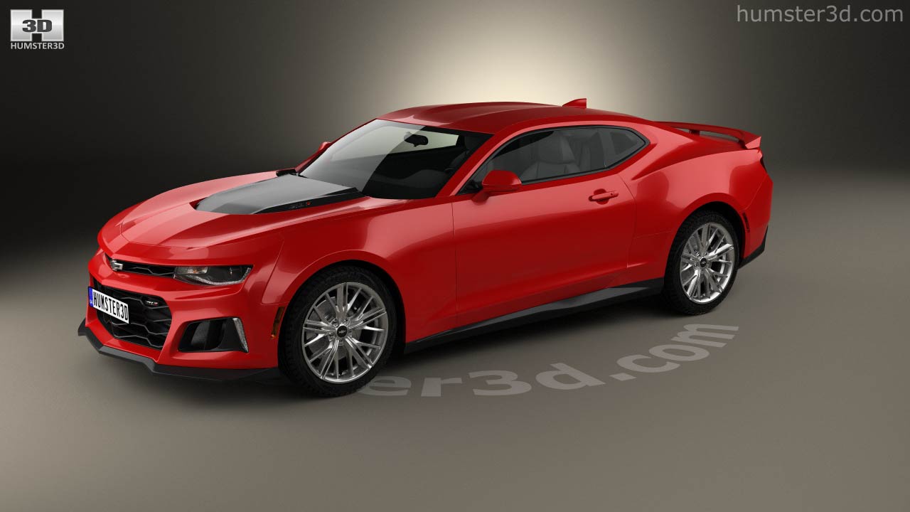 Vista 360 del modelo 3D de Chevrolet Camaro ZL1 2019 - Tienda Hum3D