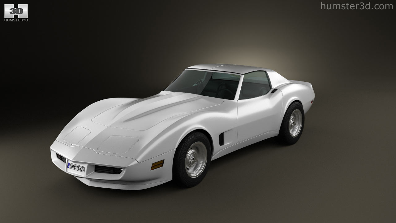 360 view of Chevrolet Corvette Stingray (C3) Coupe 1974 3D