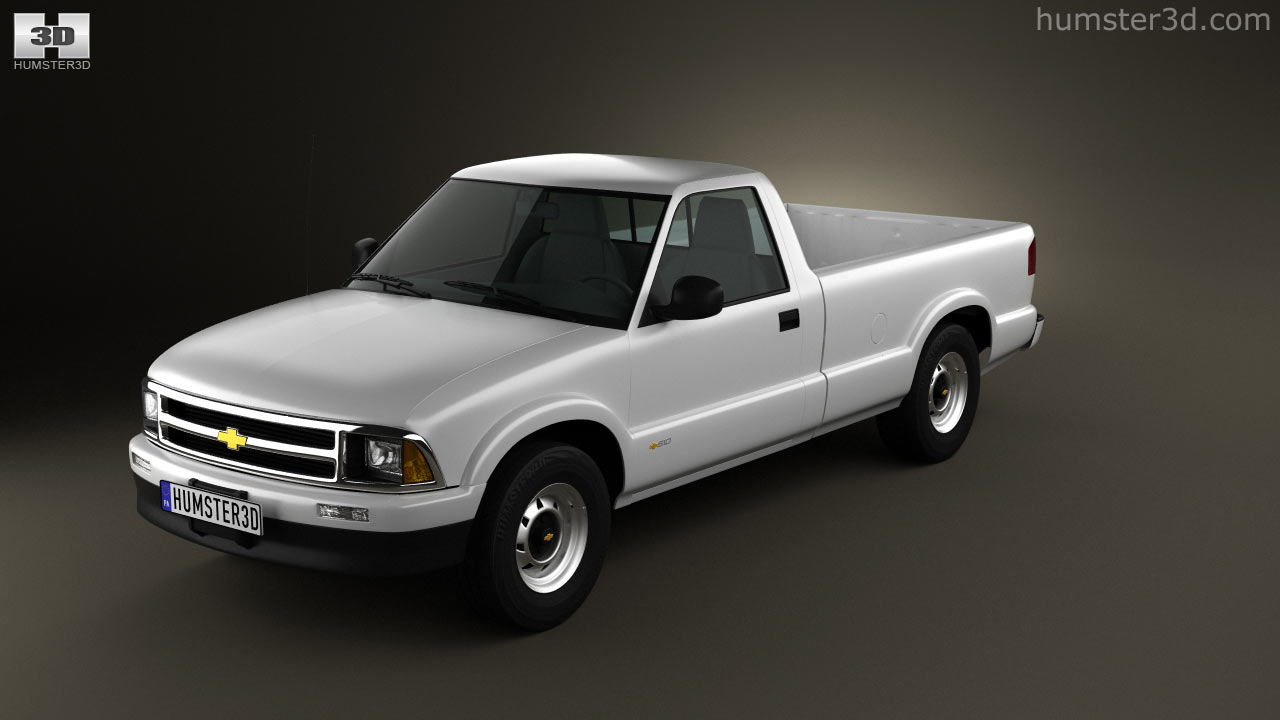 360 view of Chevrolet S10 Single Cab Long bed 2005 3D model Hum3D store