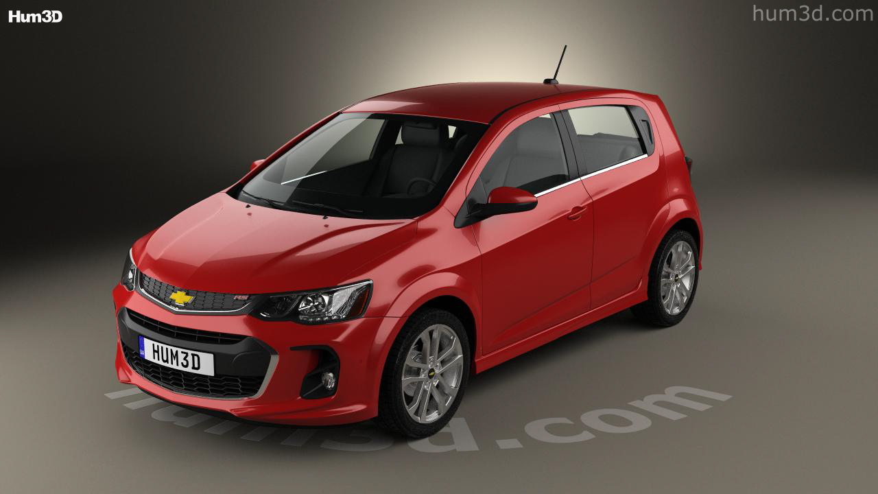 360 View Of Chevrolet Sonic Hatchback Rs 2018 3d Model - Hum3d Store