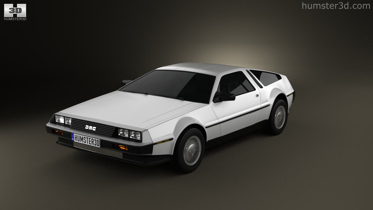 360 view of DeLorean DMC-12 1981 3D model - Hum3D store