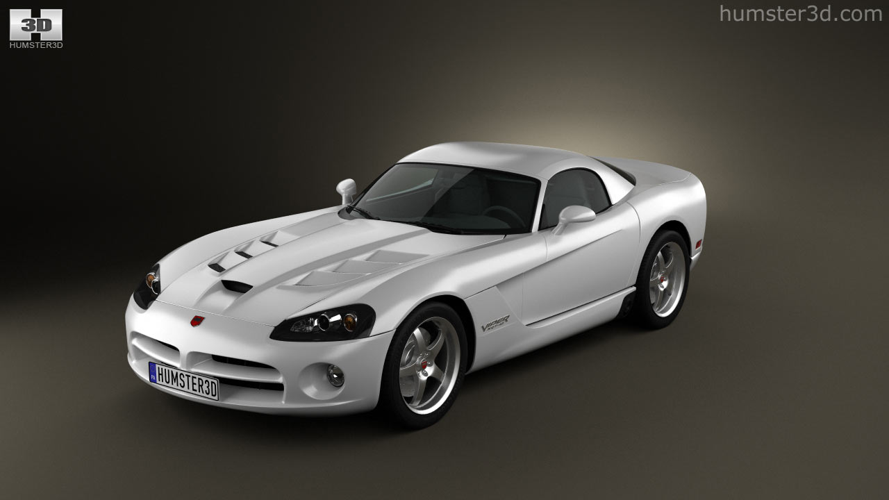 Dodge Viper SRT10 2010 3D модель - Круговий огляд 360 градусів - Hum3D