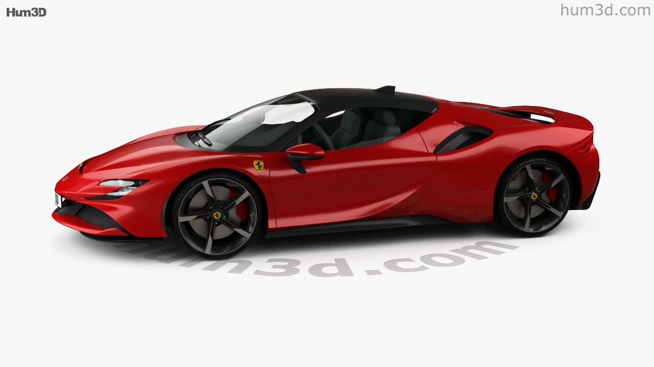 360 View Of Ferrari Sf90 Stradale 2020 3d Model Hum3d Store