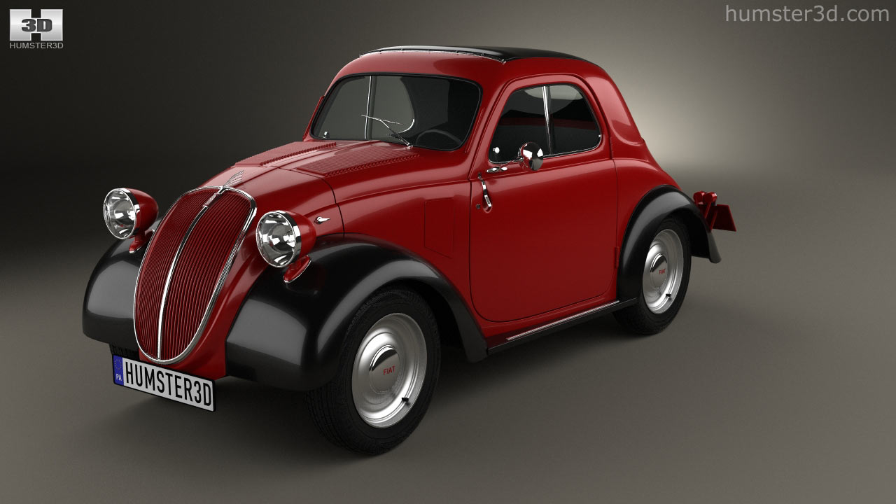 360 view of Fiat 500 Topolino 1936 3D model - Hum3D store