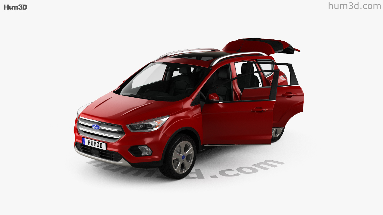 360 View Of Ford Kuga Titanium With Hq Interior 2017 3d Model Hum3d Store