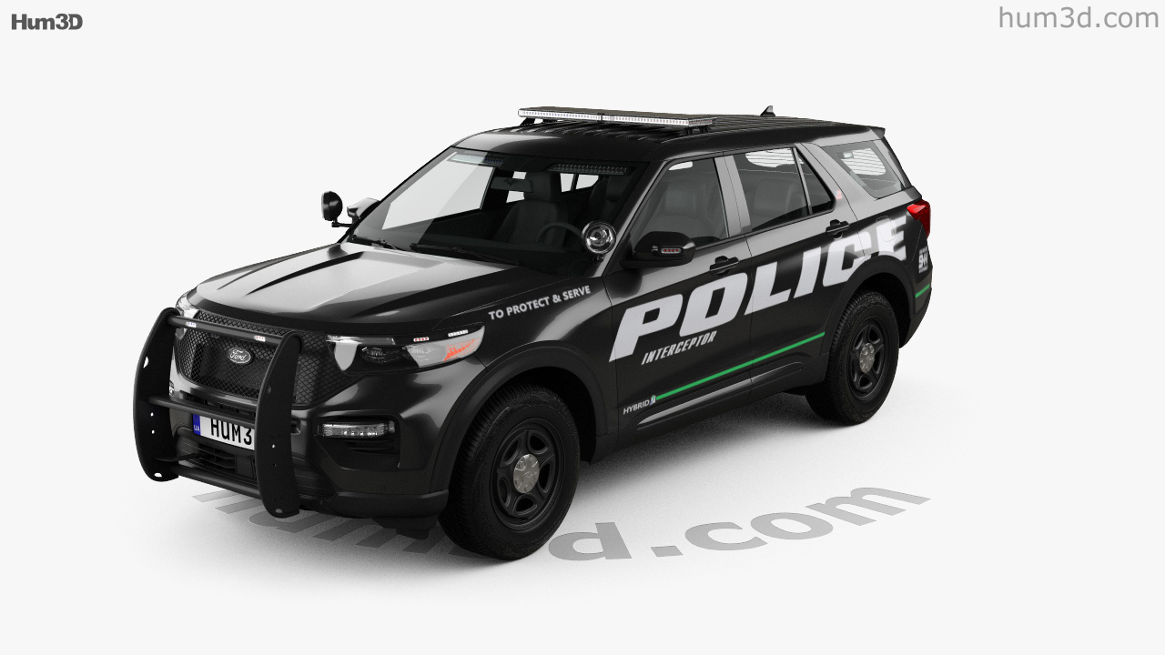 360 View Of Ford Explorer Police Interceptor Utility 3d Model Hum3d Store