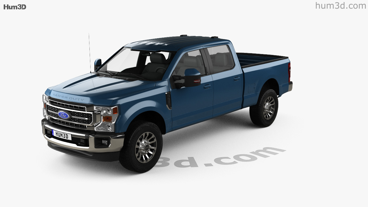 360 view of Ford F250 Super Duty Crew Cab Short bed Lariat 2022 3D