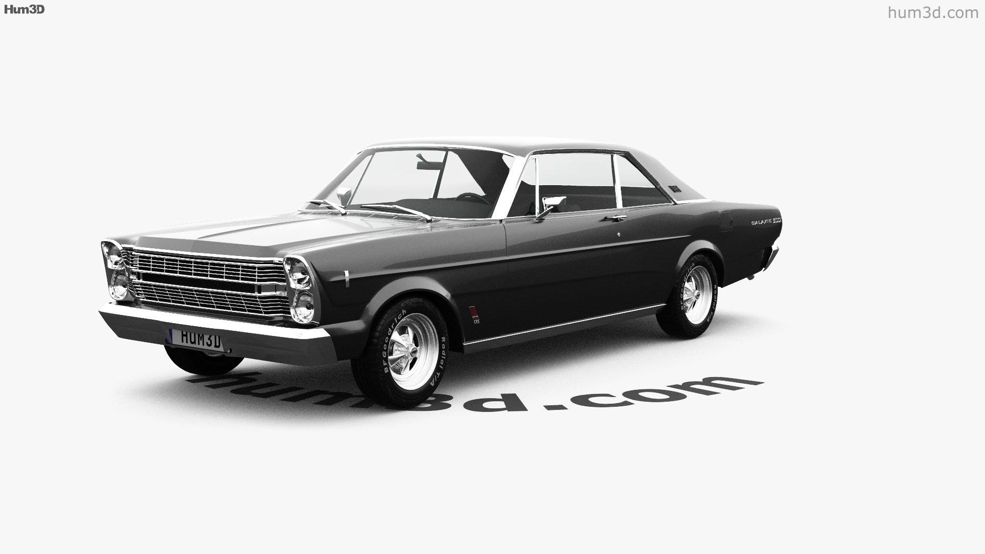 360 vista de Ford Galaxie 500 coupe 1966 modelo 3D loja Hum3D