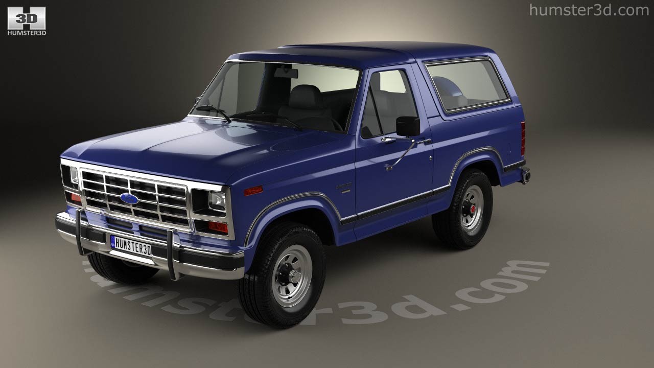 360 view of Ford Bronco 1982 3D model - Hum3D store