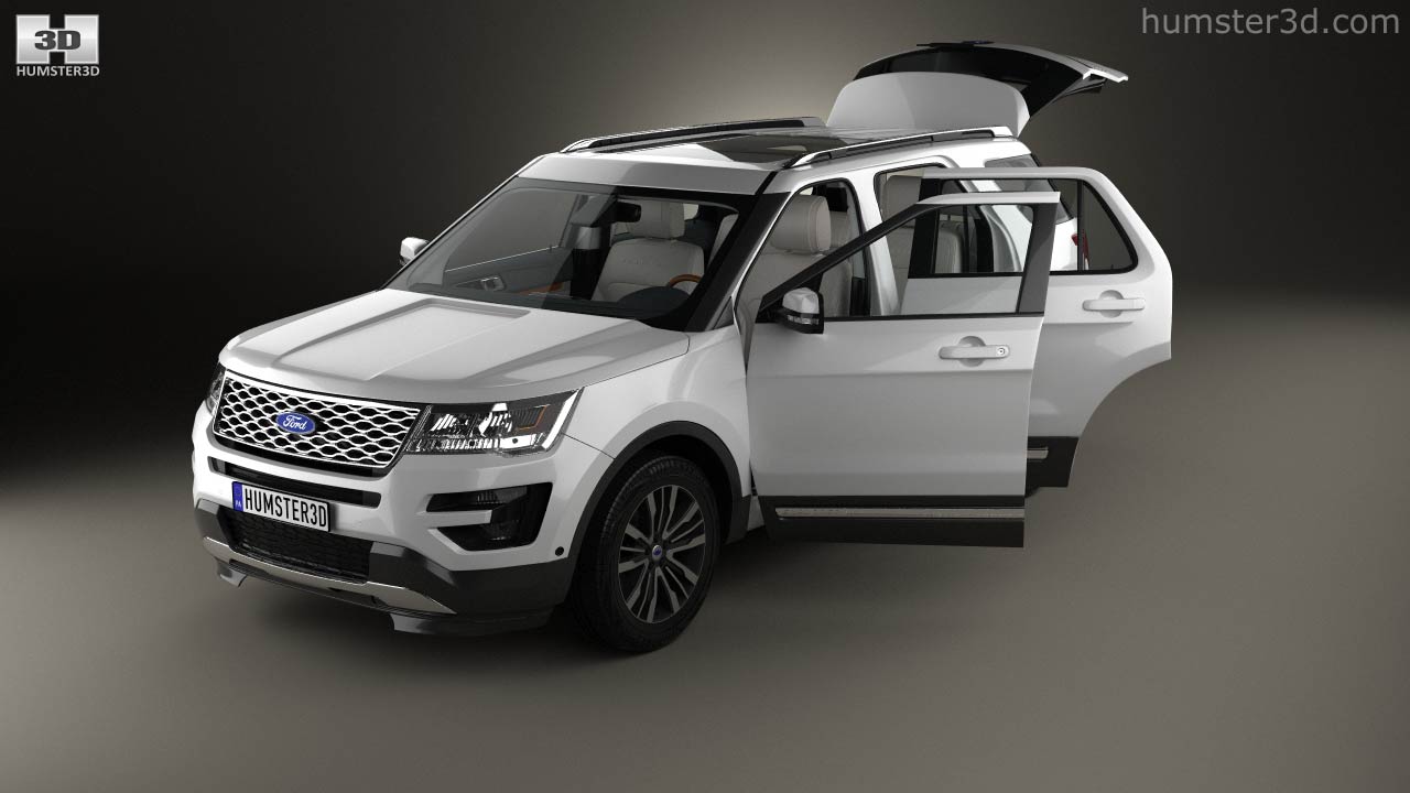 360 View Of Ford Explorer U502 Platinum With Hq Interior 15 3d Model Hum3d Store