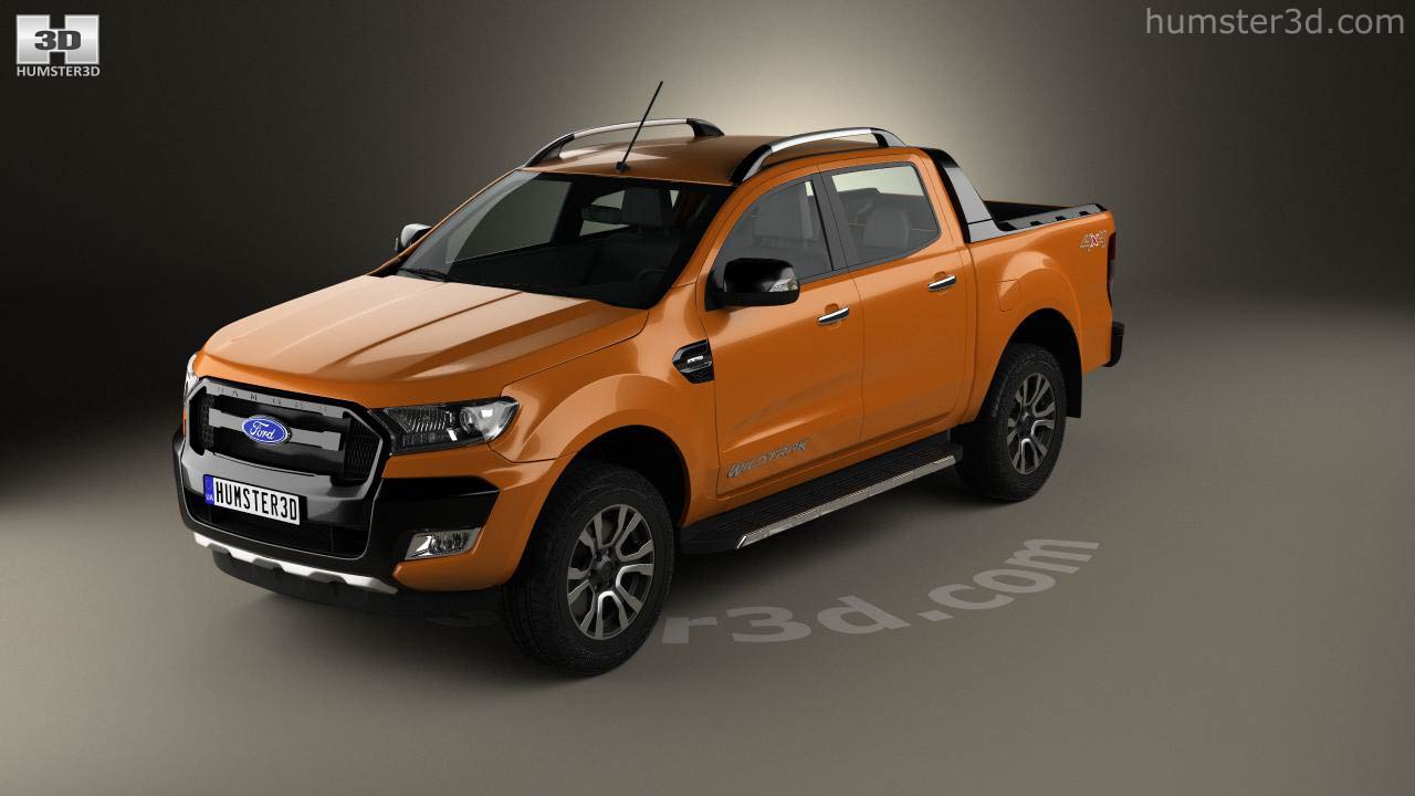 360 View Of Ford Ranger Double Cab Wildtrak 16 3d Model Hum3d Store