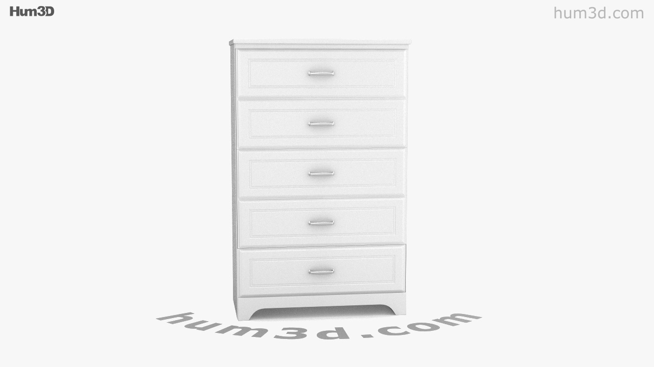 360 view of Ashley Lulu Chest 3D model - Hum3D store