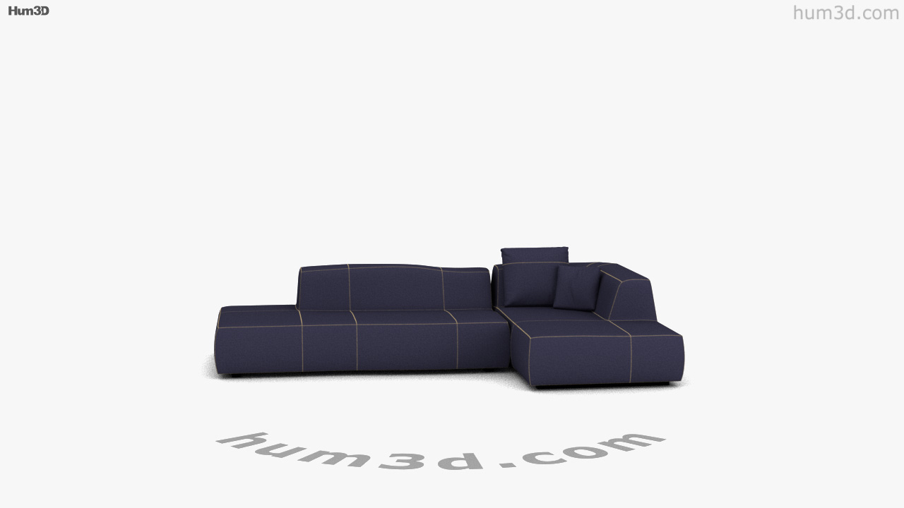 Vue à 360 Degrés De B And B Bend Sofa Modèle 3D - Hum3D Magasin