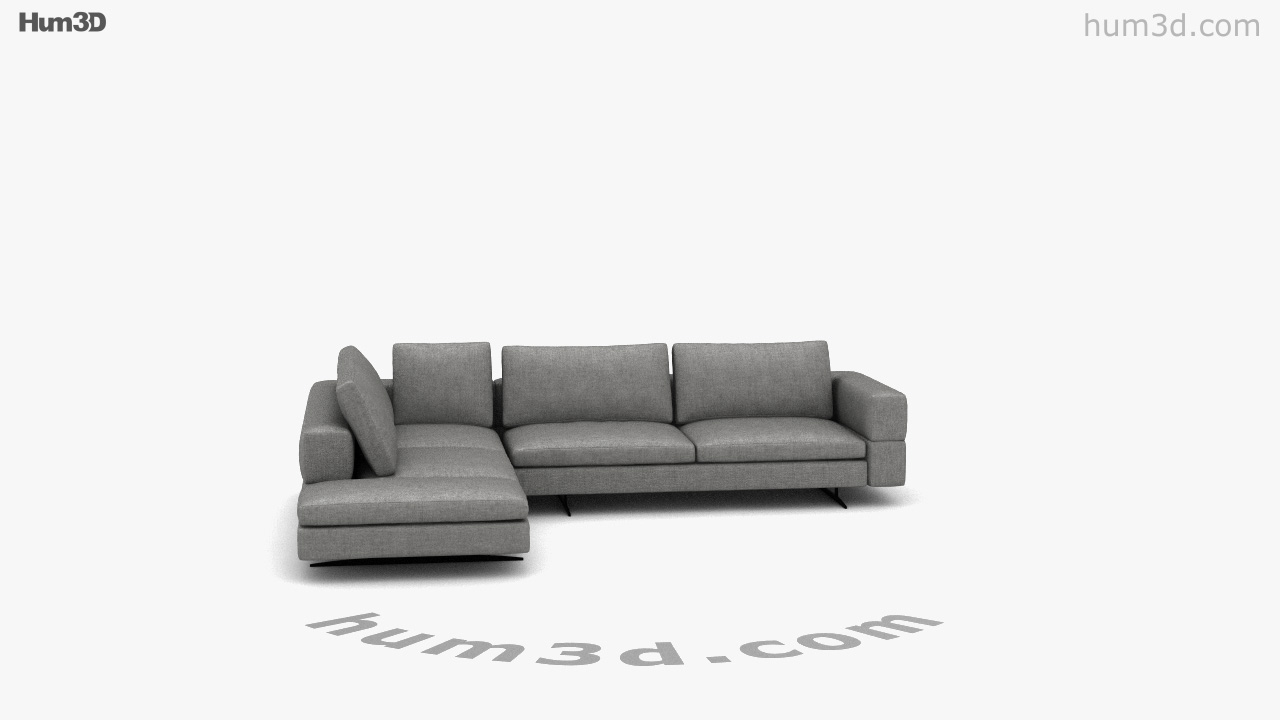 Bonaldo Ever More ソファ 3Dモデルの360ビュー-Hum3Dストア
