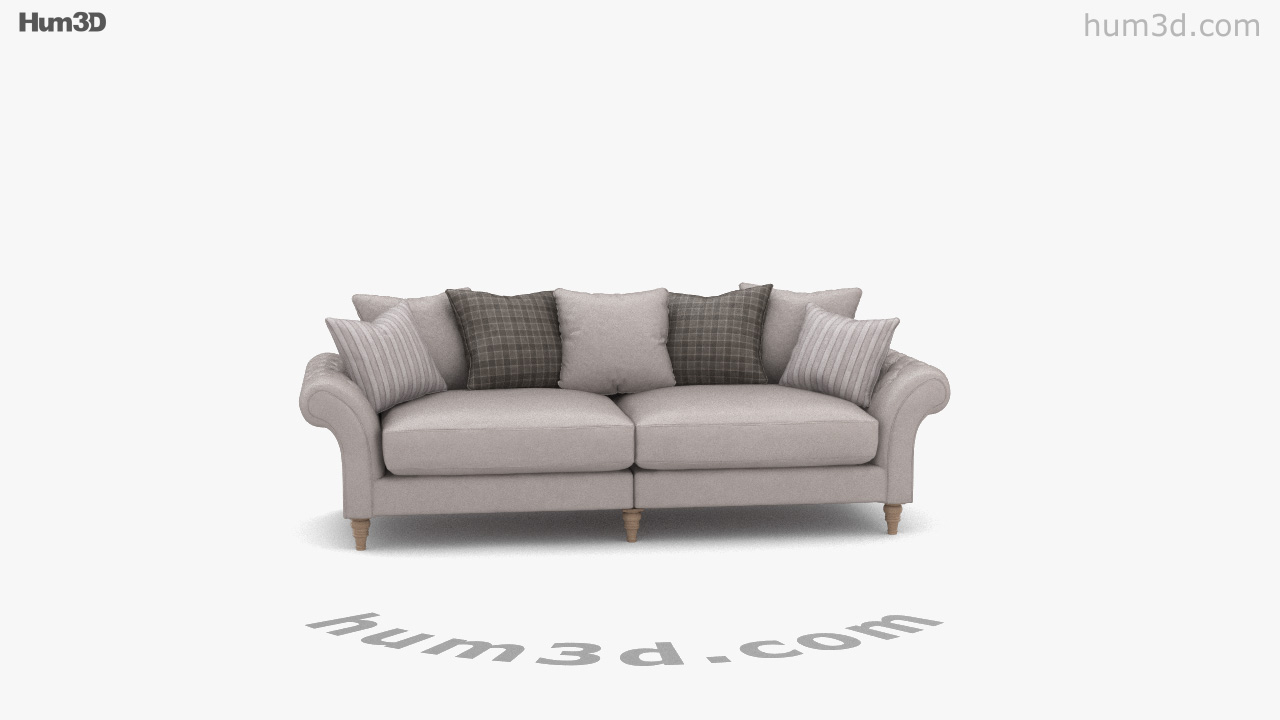 360 view of Edmonton Grand Split Sofa 3D model Hum3D store