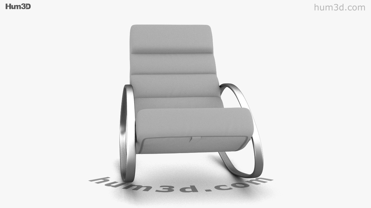 360 view of Kare Manhattan Rocking chair 3D model Hum3D store