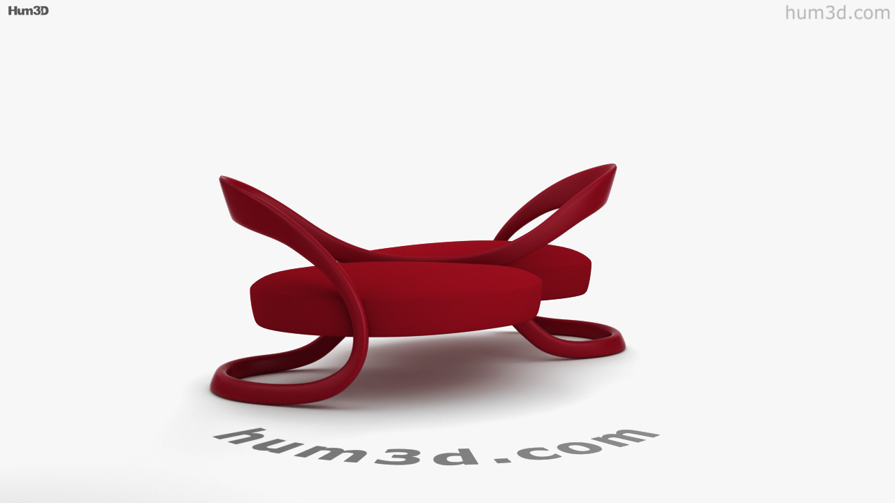 Louis Vuitton Ribbon Dance ソファ 3Dモデルの360ビューHum3Dストア