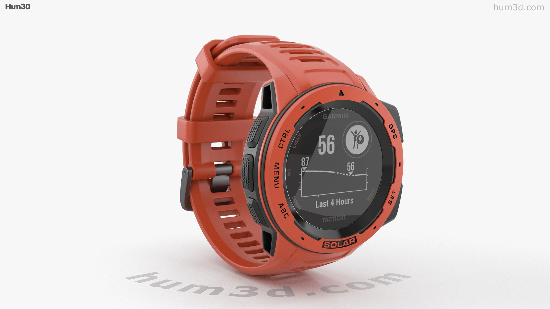 360 view of Garmin Instinct Solar Flame 