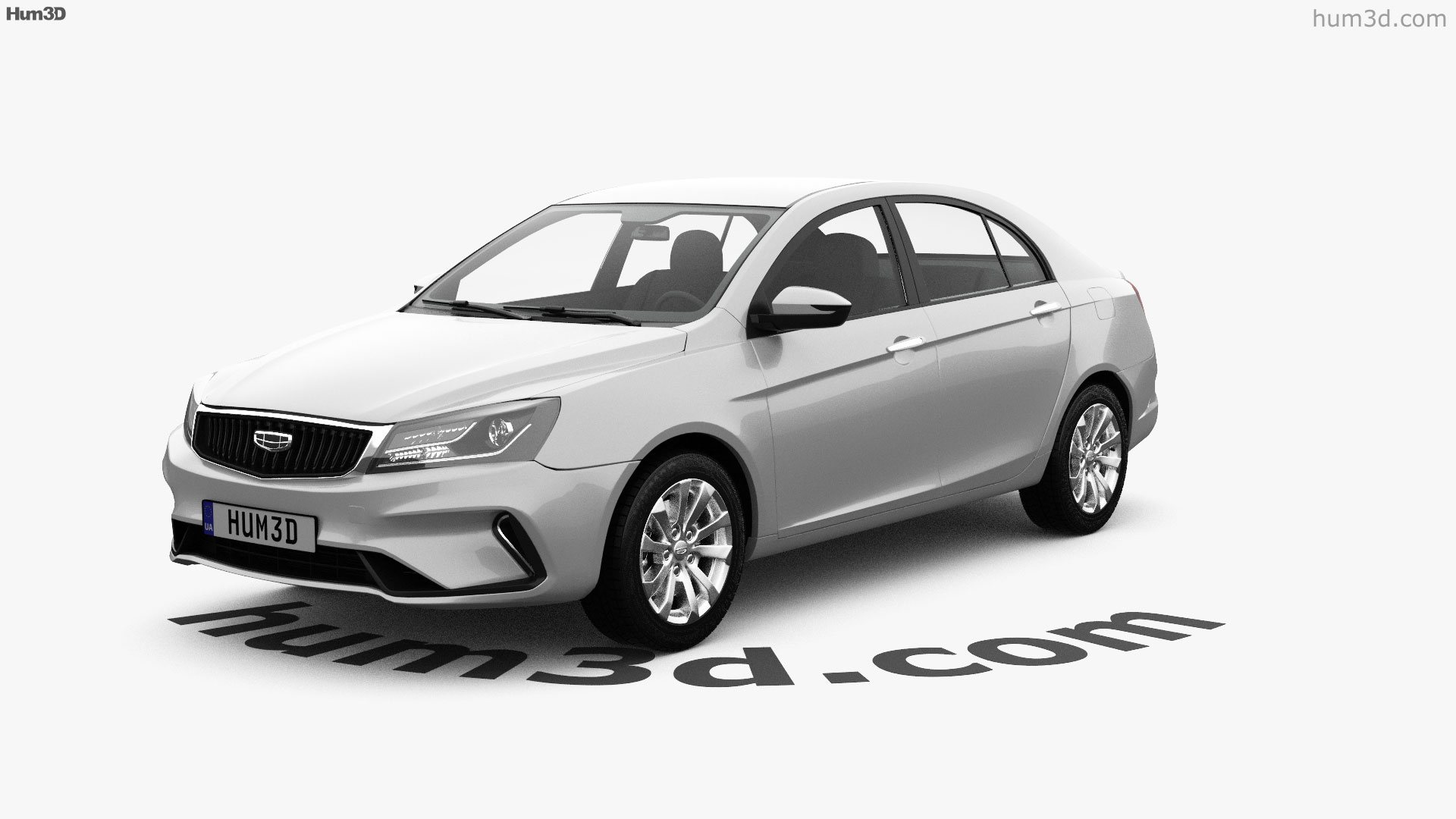 Geely Emgrand Up Comfort 2021 3D модель - Круговой обзор 360 градусов ...